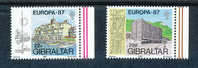 GIBILTERRA 1987  EUROPA. ARCHITETTURA MODERNA. SERIE COMPLETA MNH** - 1987