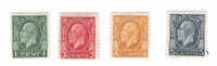 Canada 1932 King George V 1c 3c 4c & 5c MLH/Mint - Unused Stamps