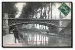 93 BONDY, Pont D'Aulnay, Le Canal, Phototypie A Rep Et Filliette, CPA Voyagé. - Bondy