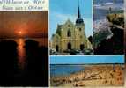 CPSM.  SAINT HILAIRE DE RIEZ. LA COTE SAUVAGE. L'EGLISE. LA PLAGE. - Saint Hilaire De Riez