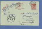 Entier Met Stempel BRUSSEL, Met Censuurstempel 294 (N° Censuurlezer) - 1935-1949 Small Seal Of The State