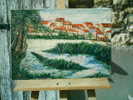 - FRANCE 33 . VUE DE COUTRAS (GIRONDE) . HUILE SUR TOILE SIGNEE - Huiles