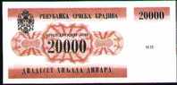 CROATIA 1991 -  20.000 DINARS UNIFACE - WPM RA 2 - UNC - Kroatië