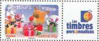 France Personnalisé N° 3990 A ** Voeux émission De 2007 / Paquets Cadeaux - Logo Timbre Personnalisé - Unused Stamps