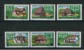 ROMANIA/RUMANIA  1.989  Y&t 3827/32 Serie Completa CABAÑAS   SDL-70 - Lotes & Colecciones