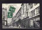 91 DOURDAN Rue De Chartres, Animée, Commerces, Epicerie, Horlogerie Bijouterie, Coiffeur, Ed Boutroue, 1909 - Dourdan