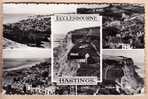 SUSSEX ECCLESBOURNE Circa 1950 HASTINGS MULTIVIEWS OLD TOWN EAST & WEST HILL CLIFFS  / REAL PHOTO UK POST CARD /2399A - Hastings