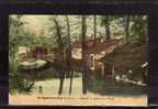 91 ST MICHEL SUR ORGE Bords D'Orge, Lavoir Et Pont, Carte Toilée, Colorisée, Ed Silvestre, 1909 - Saint Michel Sur Orge