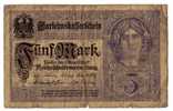 BILLET ALLEMAGNE - EMPIRE - P.56 - 1917 - 5 MARK - 5 Mark