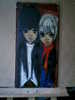 - COUPLE D´ENFANTS . HUILE SUR TOILE SIGNEE ET DATEE 65 - Huiles