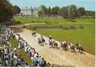 CPSM    ARNAC POMPADOUR    HIPPISME     LE CHAMP DE COURSES AU PIED DU CHATEAU - Reitsport