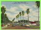 ST. PETERSBURG, FL - TROPICAL BAYSHORE DRIVE - ANIMATED OLD CARS - - St Petersburg