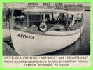 SHIP - ASPASIA  & PLASTIRAS - DEEP SEA FISHING - TARPON SPRINGS,FL. - - Fishing Boats