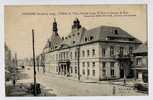 Cpa PERONNE 1927 Hotel De Ville  Et Justice De Paix -restauration DEBAS PONSANT - Ed Dolle - Peronne