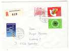 SUISSE - RECOMMANDE Pour L´Allemagne 11/04/1980 SCHAFFHAUSEN - Yvert 1034,1093,1095 & 1100 - Storia Postale