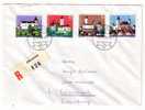 SUISSE - RECOMMANDE Pour Le Luxembourg 31/07/1979 GSTAAD - Yvert 1086,1087,1088 & 1089 - Covers & Documents