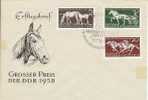 1958 Allemagne DDR  FDC  Hippisme Horse-Racing Ippica - Hípica