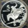 AUSTRALIA $5 MAN HORSE ANIMAL MASTERPIECES IN SILVER 1996 PROOF READ DESCRIPTION CAREFULLY!! - Autres & Non Classés