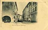 30 - GARD - ALAIS Ou ALES - PLACE Du MARCHE - VIEILLE RUE - CLICHE 1900 DOS SIMPLE - RARE - Alès