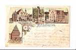 CPA---Allemagne >   Basse-Saxe >  Hildesheim ----GRUSS AUS HILDESHEIM---4 VUES---LITHO - Hildesheim