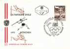 AUTRICHE-FLAMBEAU OLYMPIQUE WIEN 21-8-1972 - FDC