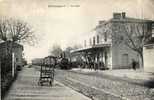 30 - GARD - AIMARGUES - VUE INTERIEUR De La GARE - TRAIN - LOCOMOTIVE à VAPEUR - Alès