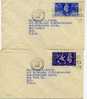 1946 King George VI  Peace And Reconstruction   FDC Set Of 2  Same Sender, Same Destination  SG 491-492 - ....-1951 Pre-Elizabeth II