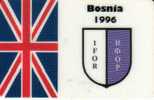 BOSNIA 50 DM  BRITISH FORCES PEACEKEEPING ARMY  FLAG  1996 MINT  READ DESCRIPTION !! - Bosnie