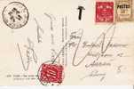PM033/ AK Nice, Mit Monacco-Marken, Nachporto Schweiz 1938 - Briefe U. Dokumente
