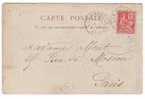 FRANCE - Mouchon Sur CP 16/07/1902 Type II Dallay 115 Cote 17€ - Cartas & Documentos