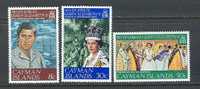 Cayman Islands        "Silver Jubilee"     Set        SC# 379-81 MNH** - Kaimaninseln