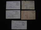 Lot De 5 Cartes Ou Lettres Deutsche Feldpost 774 - MWR 247 - 1917-1918 - Franking Machines (EMA)