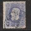 Belgique, 1869, Yvert N° 31 , 20 C Bleu  Obl  De LIEGE , Cachet BLEU ; B/TB - Other & Unclassified