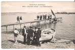 06 -  GOLFE-JUAN  -  Le Débarcadère  -  Animée : Embarquement Au Ponton - Pourparlers Sur La Plage - Vallauris