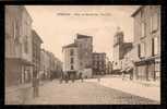 Delcampe - CPA ANCIENNE- FRANCE- PÉZENAS (34) - PLACE DU MARCHE DES TROIS-SIX-  PAVÉS- BELLE ANIMATION- COMMERCES - Pezenas
