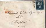 GBV122/ Victoria, 2 Pence, 1843, Type A I, Malteser Kreuz M. Nummer - Cartas & Documentos