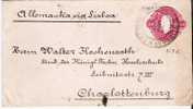 Br123/  BRASILIEN - Kuvert 300 Reis U 7 D Dom Pedro 1893 Nach Berlin - Cartas & Documentos