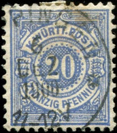 Pays :  20,61 (Allemagne: Wurtenberg (Royaume : Charles Ier (1864-1888)  Yvert Et Tellier N° :  47 (o) - Used