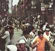 PAMPLONA PAMPELUNE 1970s ENCIERRO TOROS Running Bulls Streets Taureaux Rues / SPAIN ESPANA SPANIEN Cptau - Navarra (Pamplona)