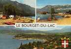 CPSM. LE BOURGET DU LAC. 3 VUES. TIMBREE A 0,25CTS. - Le Bourget Du Lac