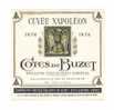 Etiquette De Vin Côte De Buzet 1974 - Cuvée Napoléon - Coop. Vinicole Des Côtes De Buzet (47) - Imperatori, Re, Regine E Principi