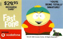 AUSTRALIA $29.95 VODAFONE GSM MOBILE SOUTH PARK 1 MAN IN GREEN HAT WINTER CARTOON MOVIE READ DESCRIPTION !! - Australia