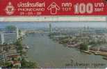 THAILAND  100 BAHT   BANGKOK  RIVER  SKYLINE  L & G  CODE: 505E  READ DESCRIPTION !! - Thailand