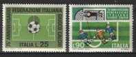 ITALIA - ITALIE - ITALY - 1973 - 75e ANN. DE LA FEDERATION ITALIENNE DE FOOTBALL YT 1137/1138 ** - Nuovi