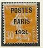 France (*) -  Préo N° 29 - 30c Orange  " POSTES PARIS 1921" - 1893-1947
