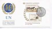 UN Vienna FDC Mini Sheet 40th. Anniversary With Cachet 26-6-1985 - Sonstige & Ohne Zuordnung