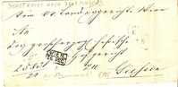 A-V007a  /- ÖSTERREICH -   Dienstbrief Gericht Wien! 26. Dec.1850 Nach Giessen(Th.+Tax)Kurhessen - ...-1850 Vorphilatelie