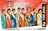 INDONESIA  100.000 R  MISS ASEAN  2005    WOMAN    READ DESCRIPTION !! - Indonésie