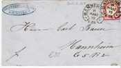 Brs118/ Hufeisen Hamburg, Spalink 4, 2-fach Abgeschlagen 1872 - Lettres & Documents