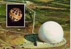 CPSM. PLEUMEUR BODOU. LE RADOME ET TELSTAR. 1ER SATELITTE DE COMMUNICATION. - Astronomía